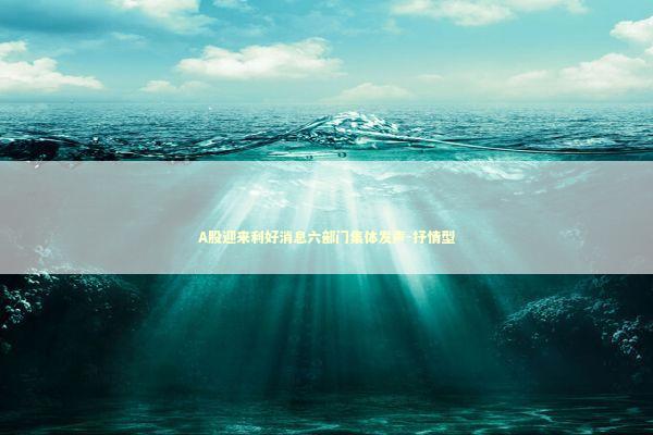 A股迎来利好消息六部门集体发声-抒情型