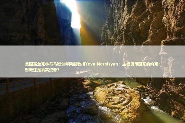 美国富兰克林与马歇尔学院副教授Yeva Nersisyan：主权货币国家的约束：财政还是真实资源？ 新闻
