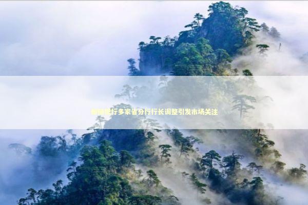 邮储银行多家省分行行长调整引发市场关注 新闻