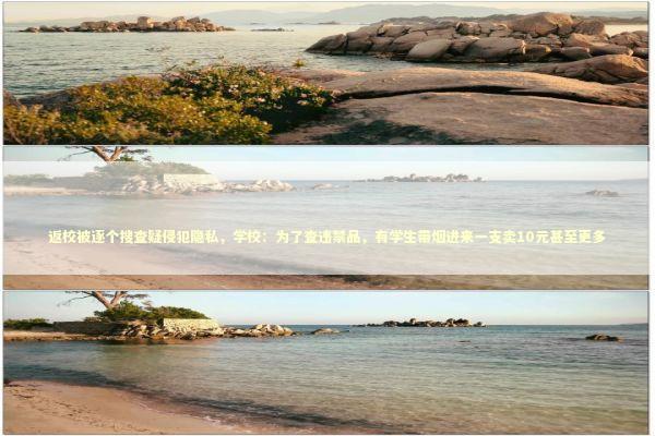 返校被逐个搜查疑侵犯隐私，学校：为了查违禁品，有学生带烟进来一支卖10元甚至更多 新闻